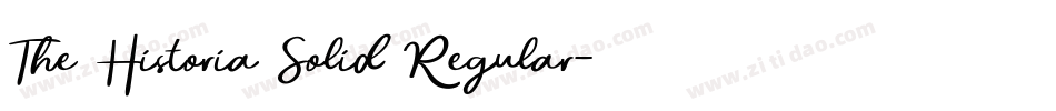 The Historia Solid Regular字体转换